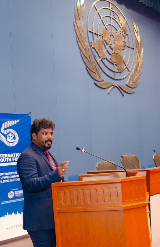 DMR Dr Datchanamoorthy Ramu human rights educator and SDG advocate leading youth empowerment and sustainable development initiatives for the world